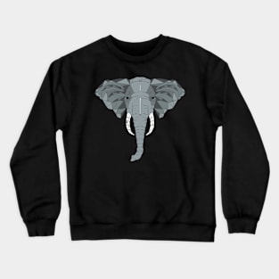 Geometric Elephant Crewneck Sweatshirt